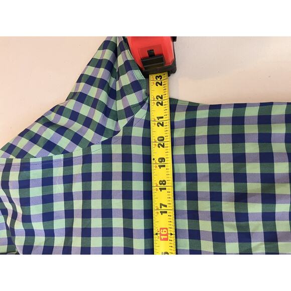 Twillory Performance 16 34/35 Check Plaid Casual Stretch Office Tailored Preppy - Picture 12 of 12